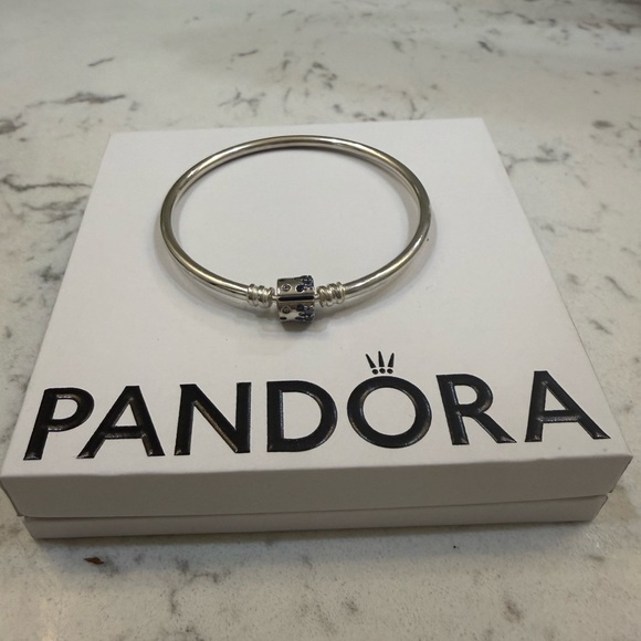 Pandora Jewelry - Pandora Silver Bracelet with Blue Accents